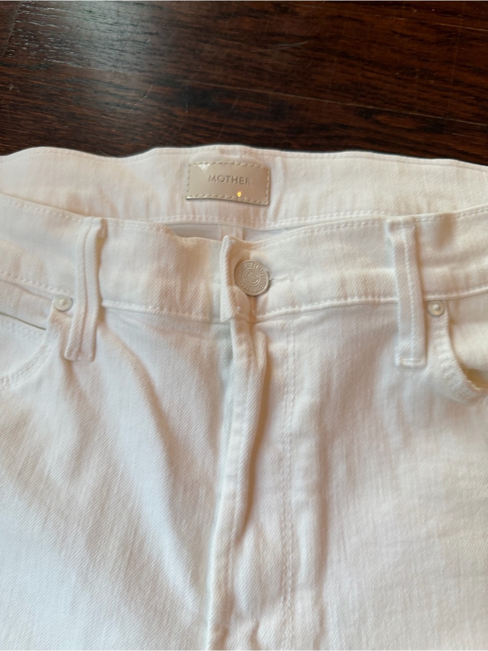 MOTHER High-Rise White Women's Jeans - Clean White Denim